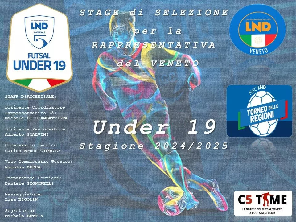 Under 19  Stage di Selezione  22.01.25 - 26.01.25